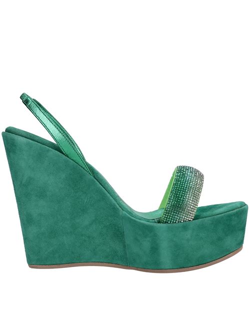 Sandali in ecopelle e strass EDDICUOMO | B166CU/554 LAM.VERDE